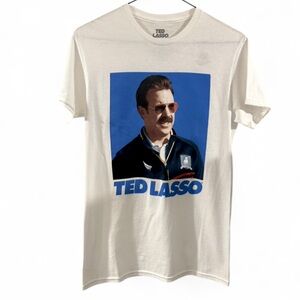 NWT Men’s Ted Lasso White Graphic T-Shirt Size Smal